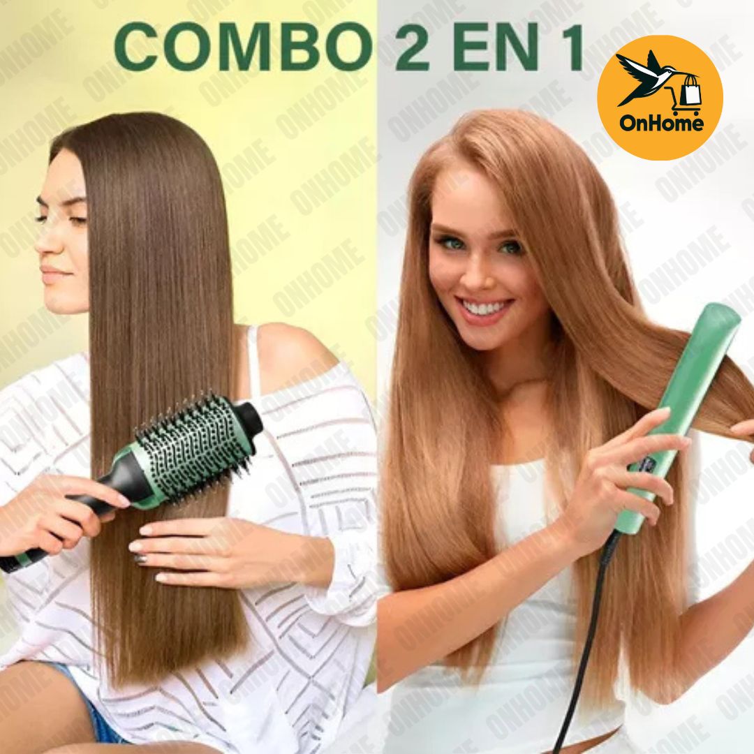 COMBO PLANCHA REMINGTON AGUACATE + CEPILLO SECADOR 😍