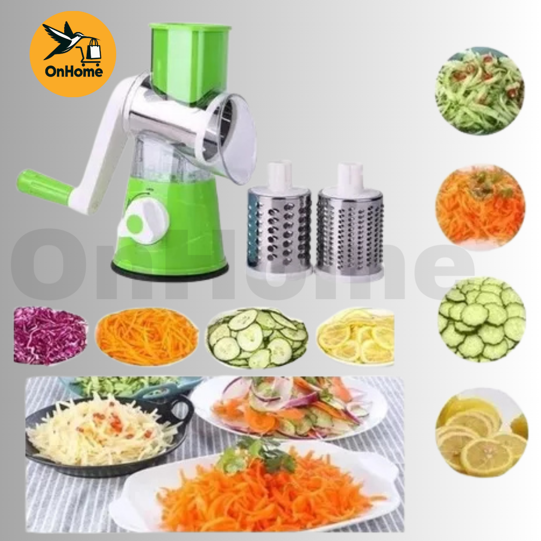 RALLADOR Y CORTADOR DE VERDURAS 3 EN 1