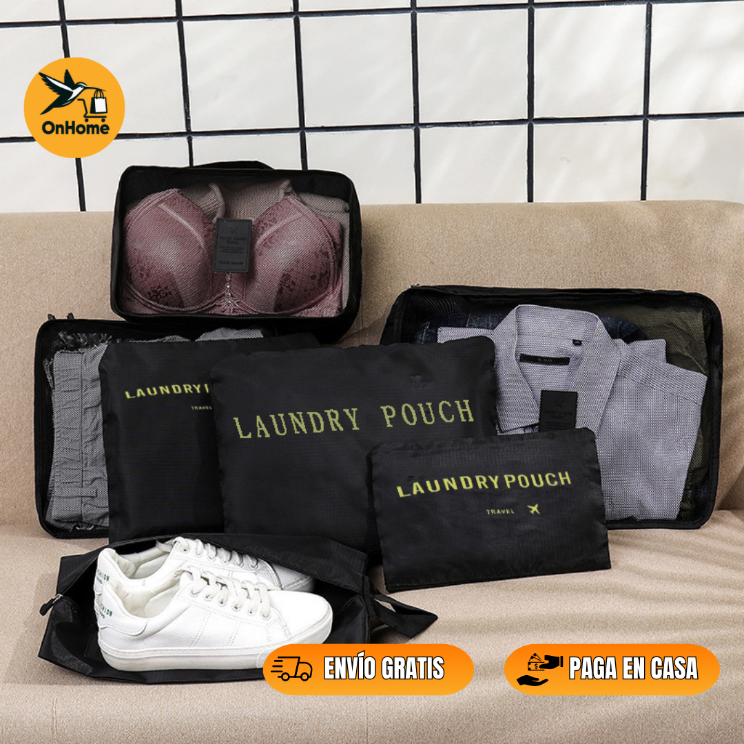 SET ORGANIZADOR PARA VIAJES X6 UNIDADES
