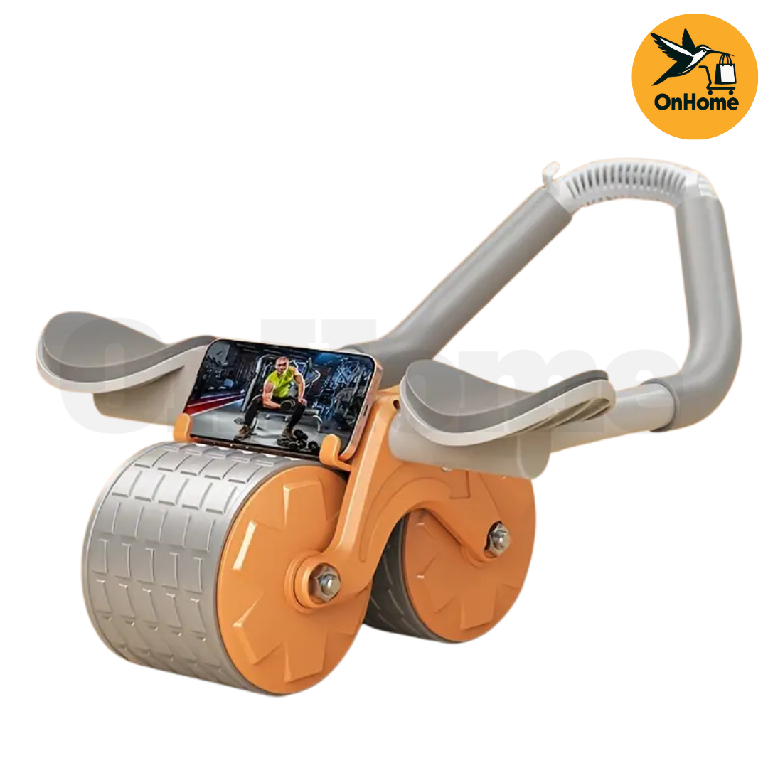 RUEDA ABDOMINAL DOBLE CON TECNOLOGÍA DE REBOTE AUTOMÁTICO