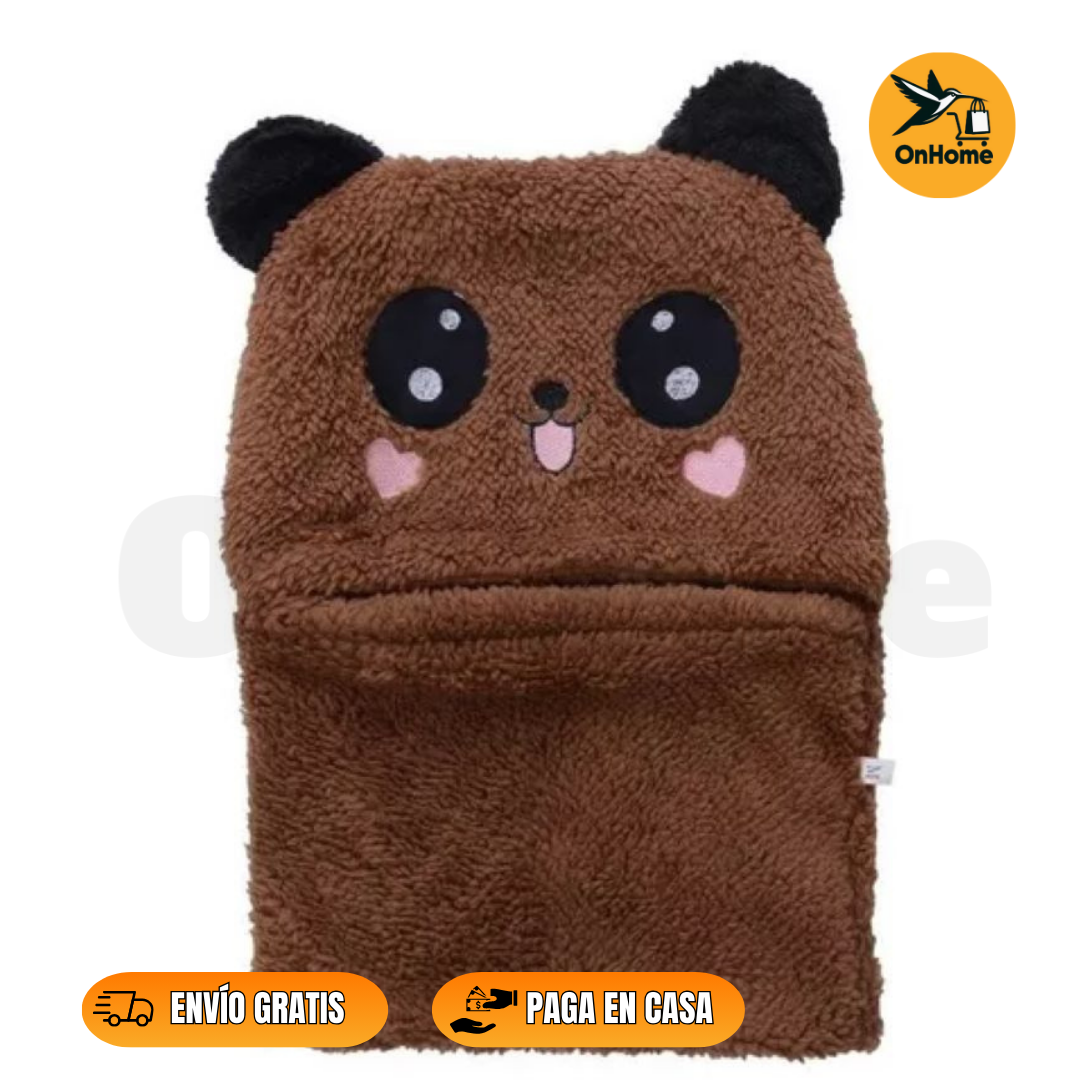 🧣 GORRO BUFANDA UNISEX CON DISEÑO DE OSITO 🧣