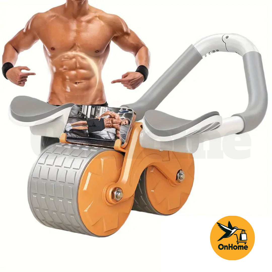 RUEDA ABDOMINAL DOBLE CON TECNOLOGÍA DE REBOTE AUTOMÁTICO