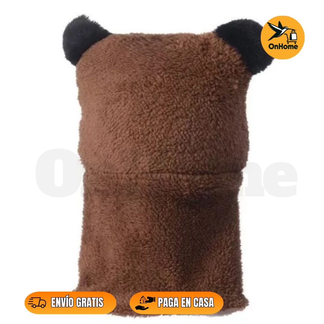 🧣 GORRO BUFANDA UNISEX CON DISEÑO DE OSITO 🧣