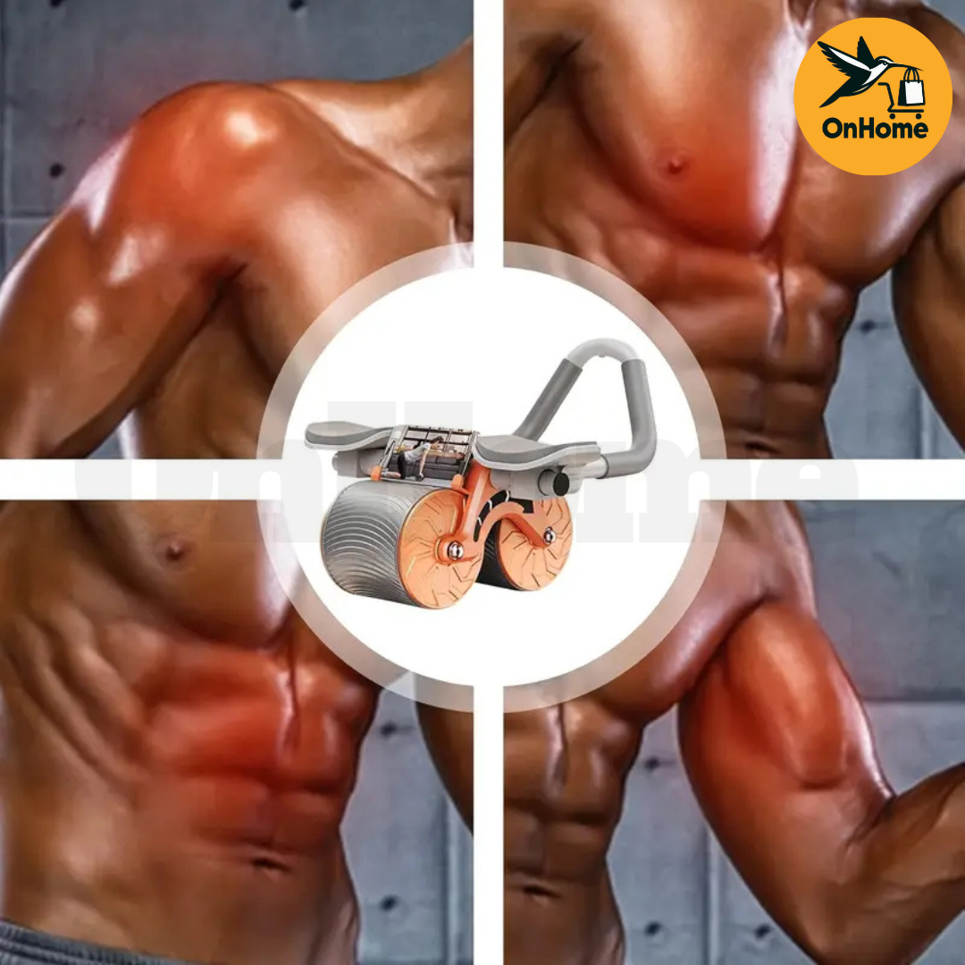 RUEDA ABDOMINAL DOBLE CON TECNOLOGÍA DE REBOTE AUTOMÁTICO