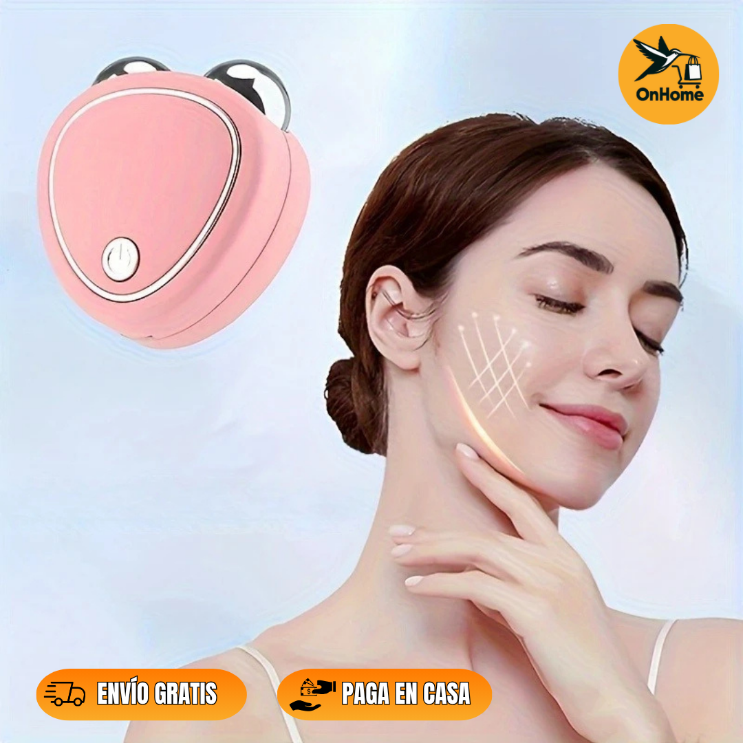 MASAJEADOR MICROCORRIENTE + GORRO MASCARA EN GEL TERAPIA FRÍO Y CALOR