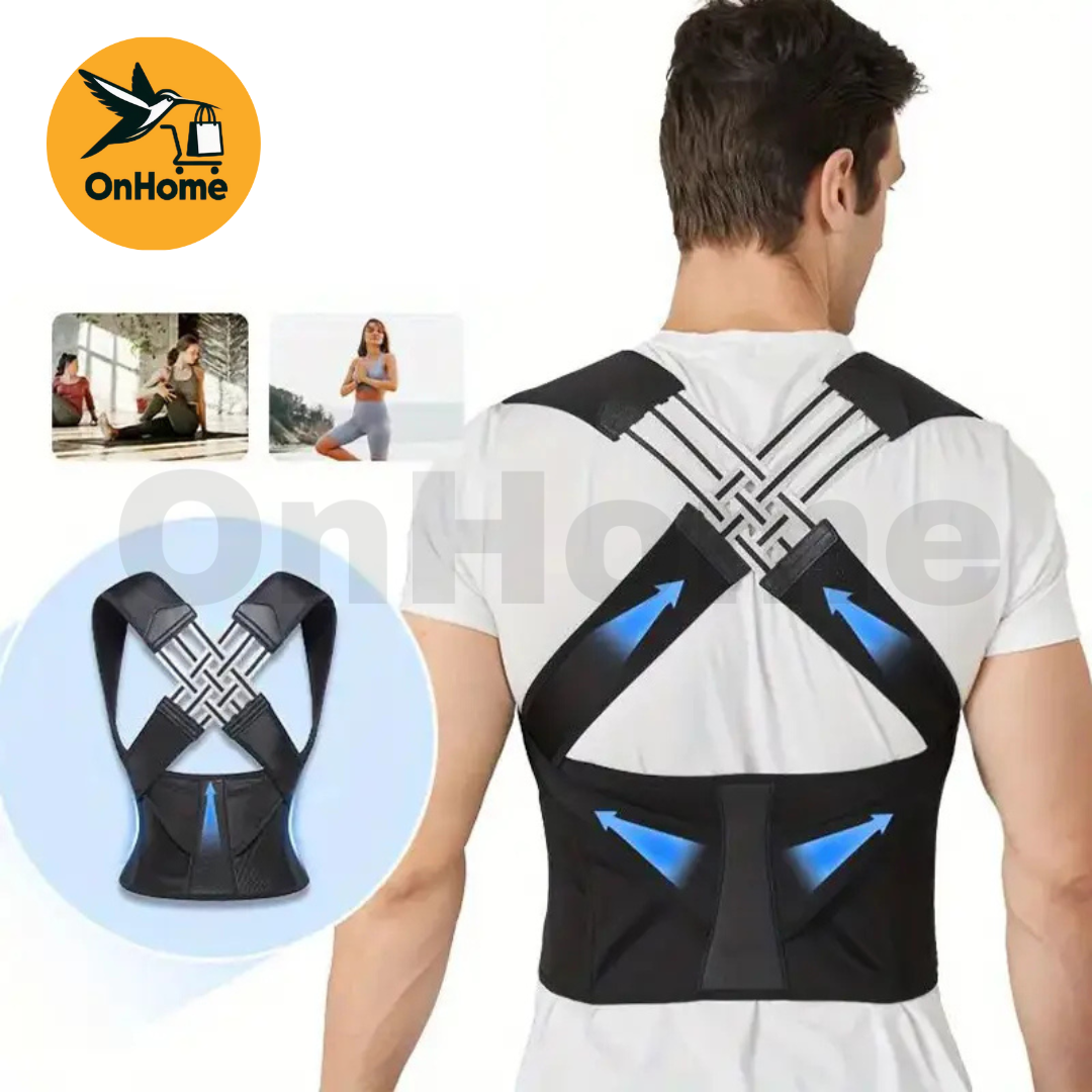 COMBO CORRECTOR DE POSTURA UNISEX ➕ MASAJEADOR ELECTRICO PORTATIL EMS