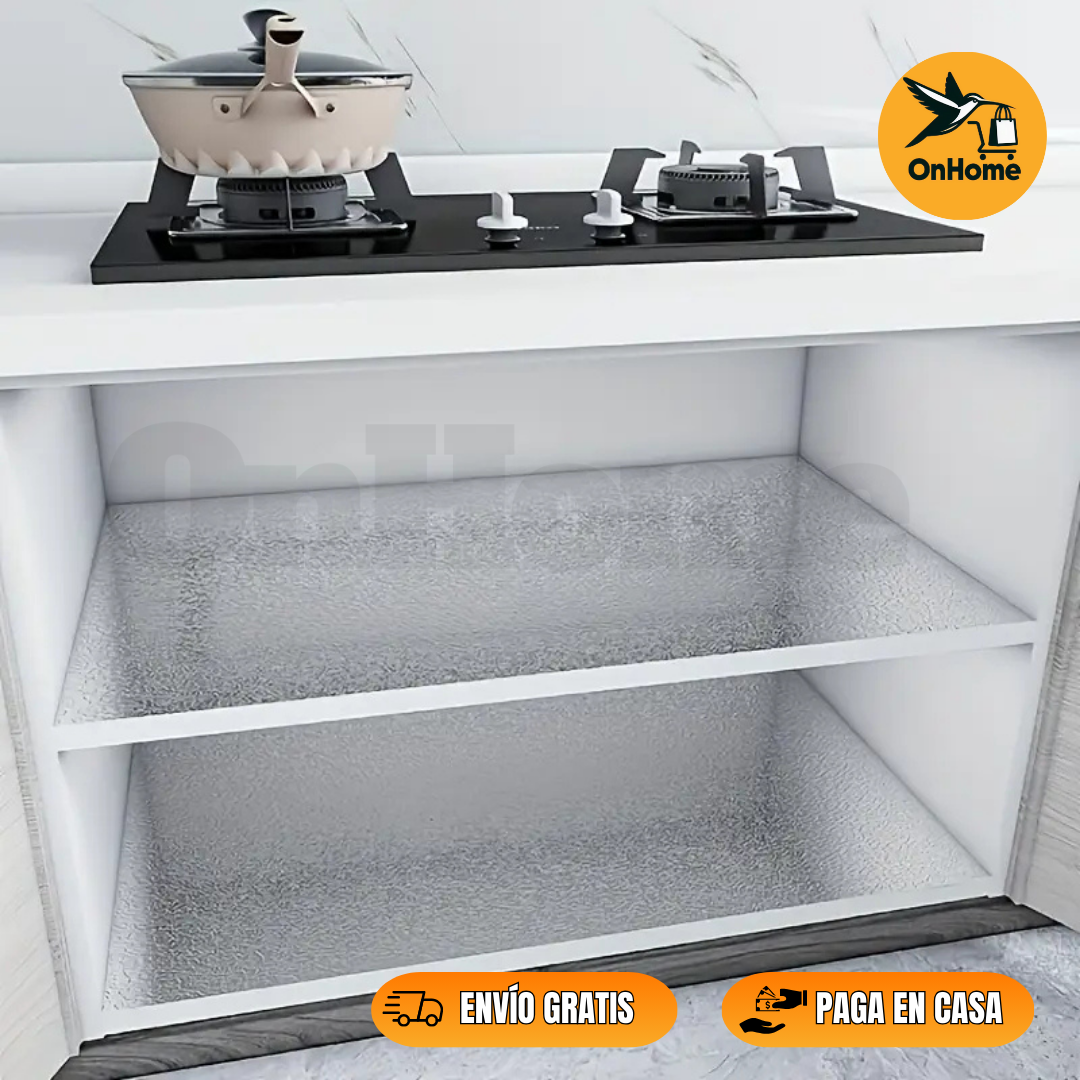 PAPEL ALUMINIO ADHESIVO MULTISUPÉRFICIE (60cm x 5m)✨
