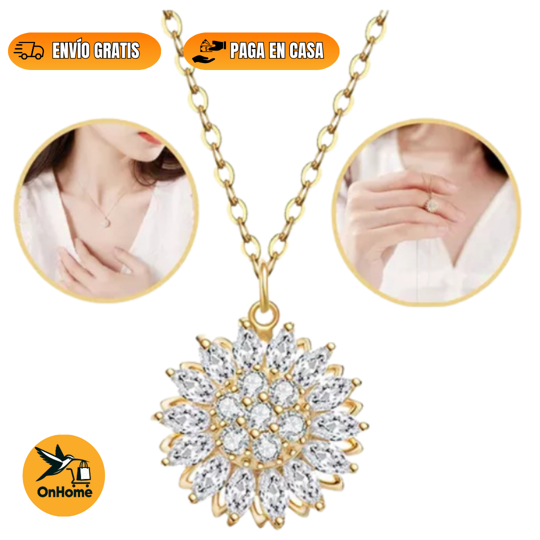 COLLAR DE LUJO GIRASOL - GIRATORIO 🌻