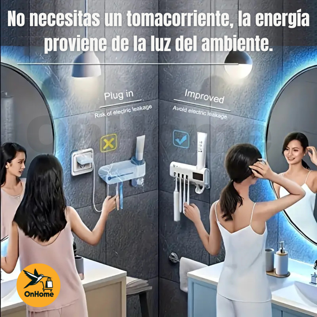 SOPORTE ESTERILIZADOR DE CEPILLOS 🦷️- ¡La salud de tu familia está en tus manos!