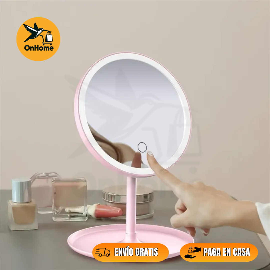 ESPEJO TÁCTIL PARA MAQUILLAJE CON LUZ LED🤩💖