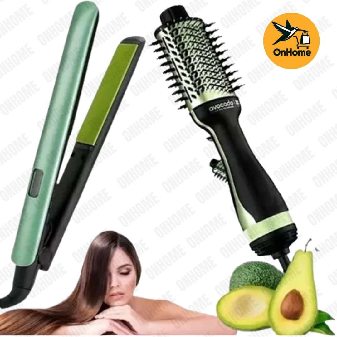 COMBO PLANCHA REMINGTON AGUACATE + CEPILLO SECADOR 😍