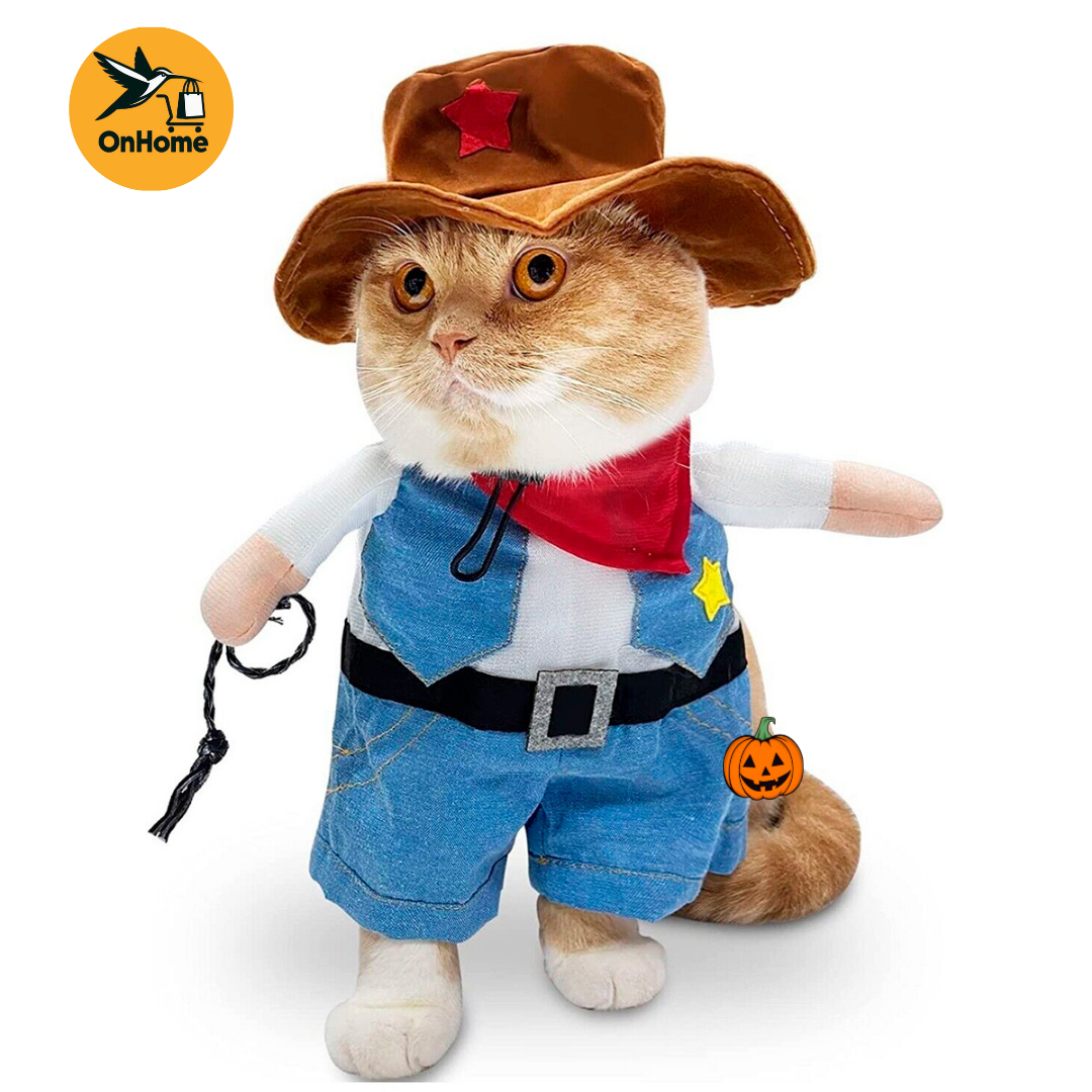 DISFRAZ DE VAQUERO ⭐SHERIFF⭐🐱🐶