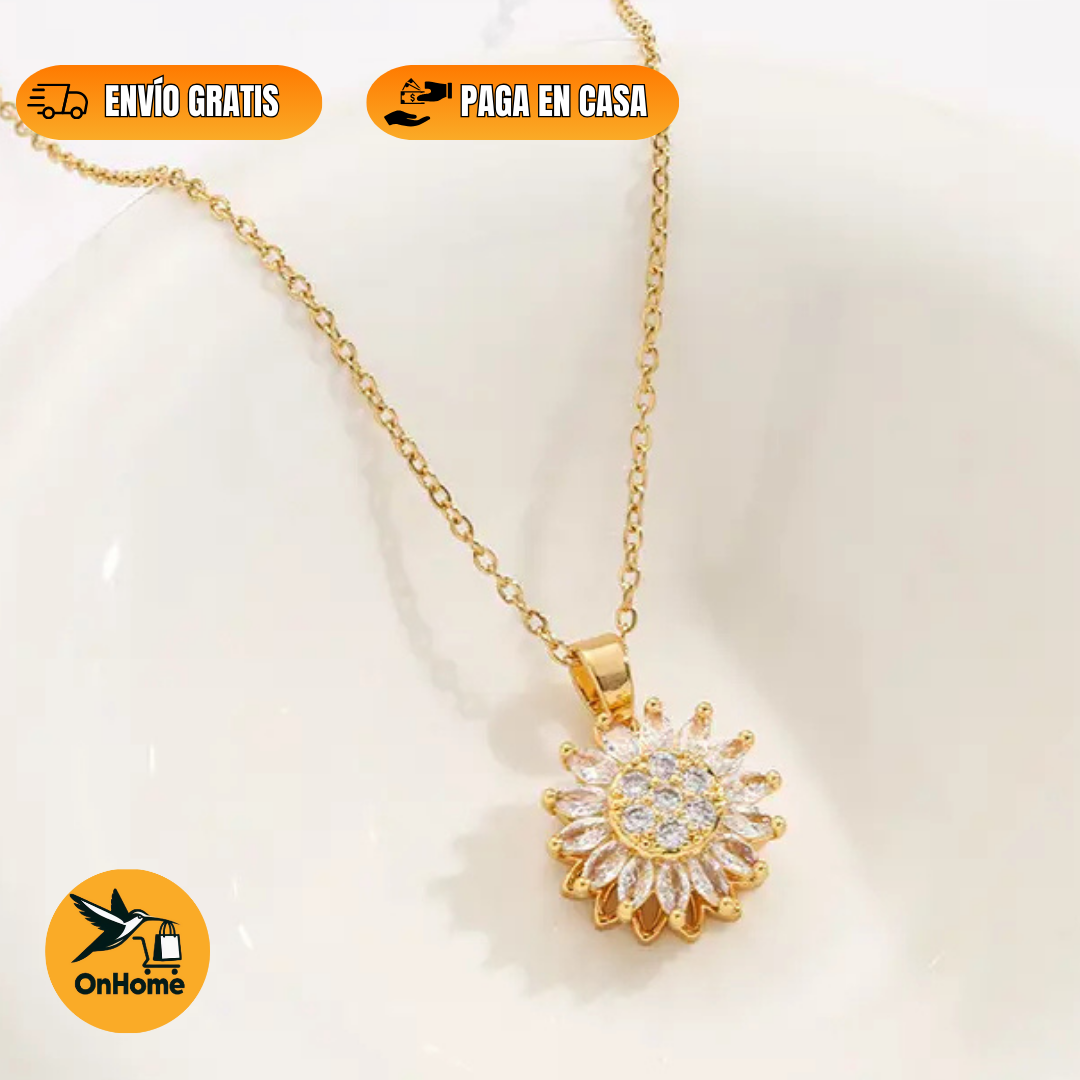 COLLAR DE LUJO GIRASOL - GIRATORIO 🌻