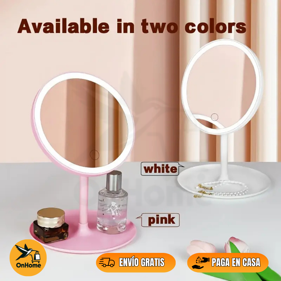 ESPEJO TÁCTIL PARA MAQUILLAJE CON LUZ LED🤩💖