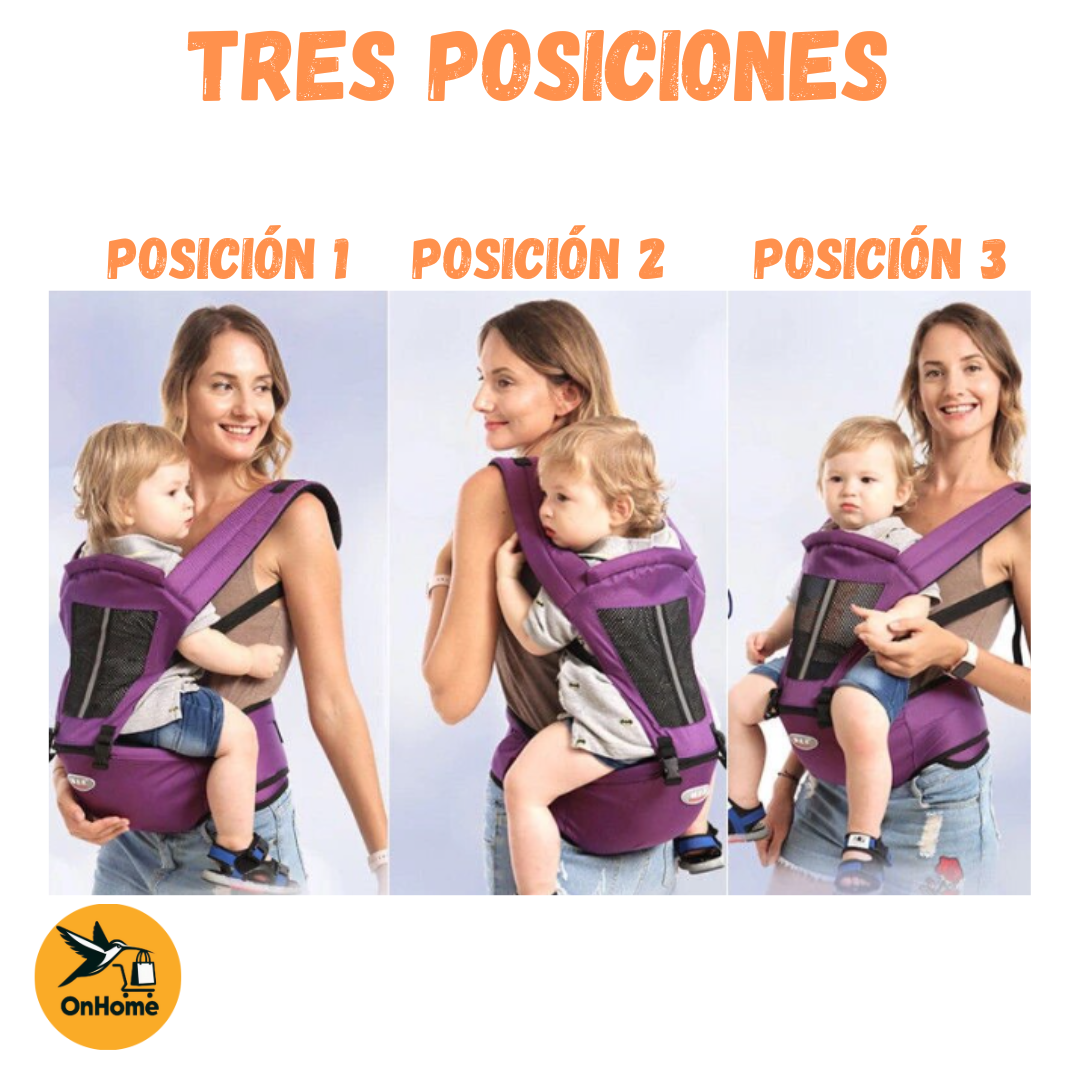 CARGADOR CANGURO PARA BEBES 3 EN 1.👶 (Tu comodidad y la de tu bebe en un solo producto.)