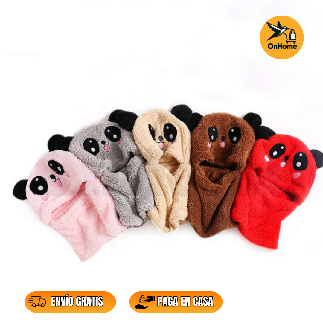 🧣 GORRO BUFANDA UNISEX CON DISEÑO DE OSITO 🧣