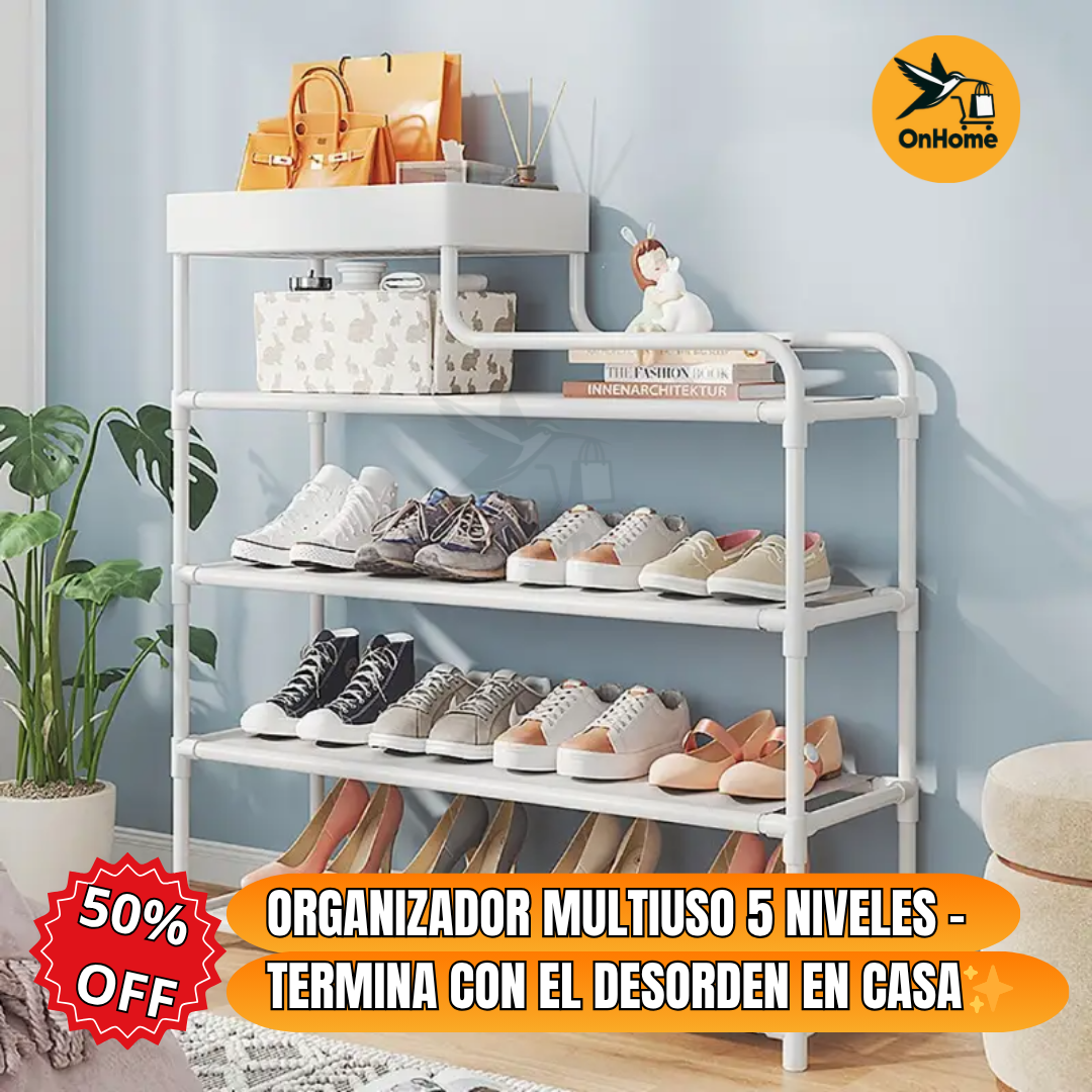 ORGANIZADOR MULTIUSOS 5 NIVELES - 👌TERMINA CON EL DESORDEN EN CASA✨
