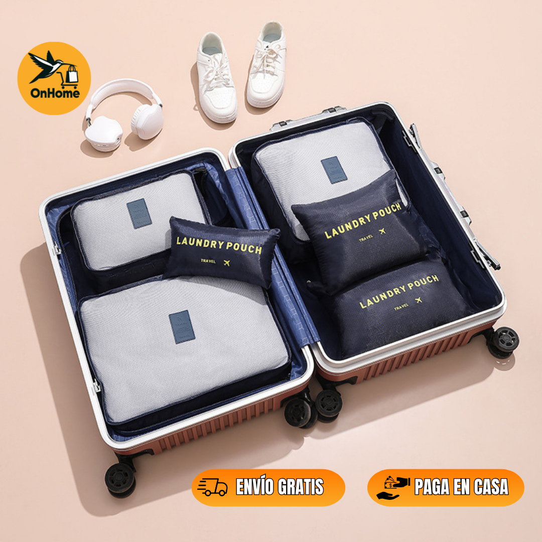 SET ORGANIZADOR PARA VIAJES X6 UNIDADES