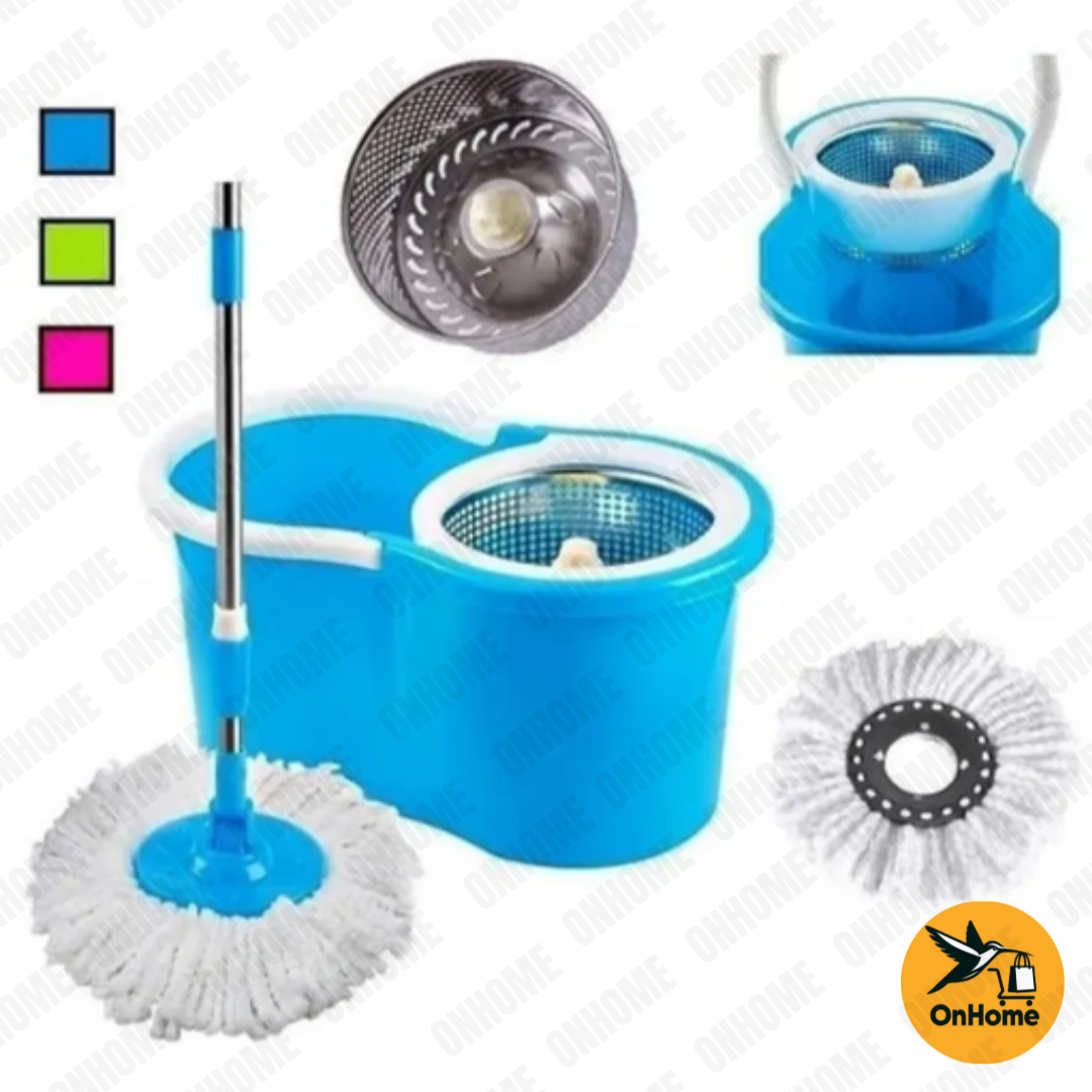 TRAPERO 360° CON BALDE + 2 MOPAS