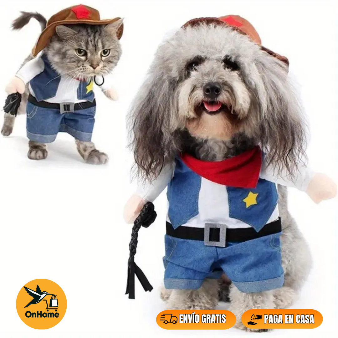 DISFRAZ DE VAQUERO ⭐SHERIFF⭐🐱🐶
