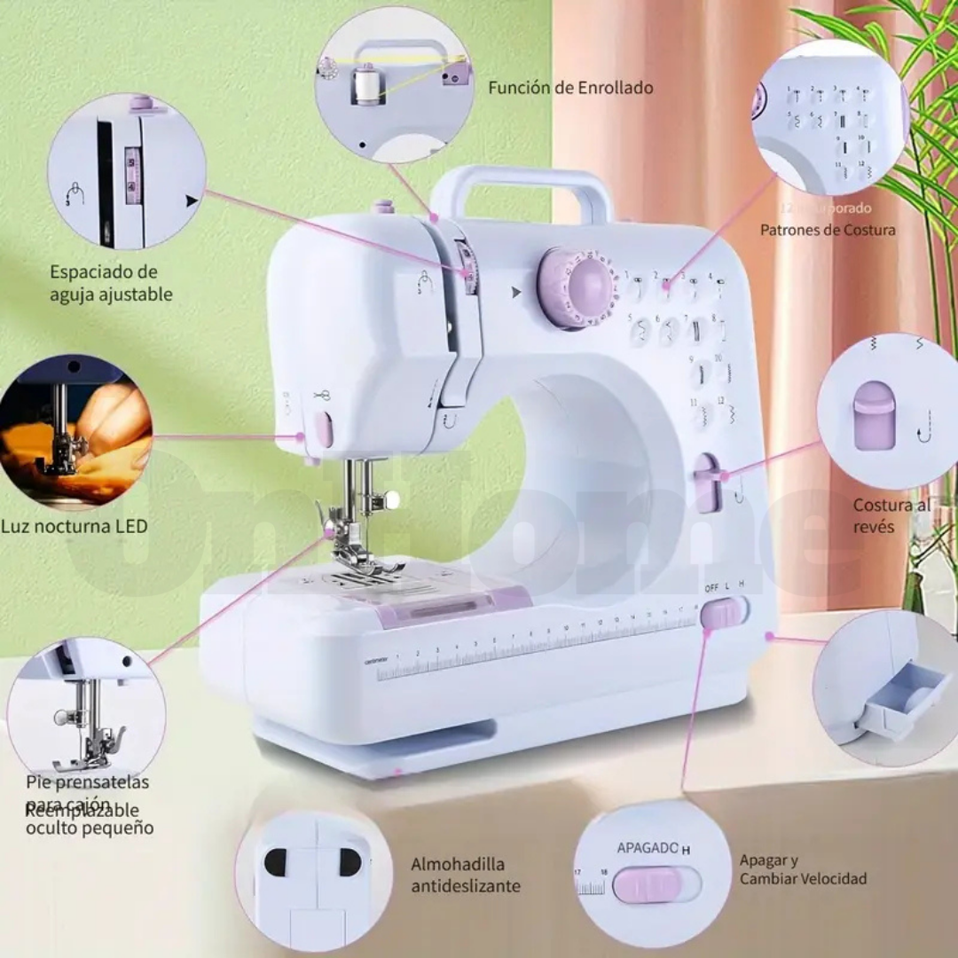 MÁQUINA DE COSER PORTÁTIL MULTIFUNCIONAL