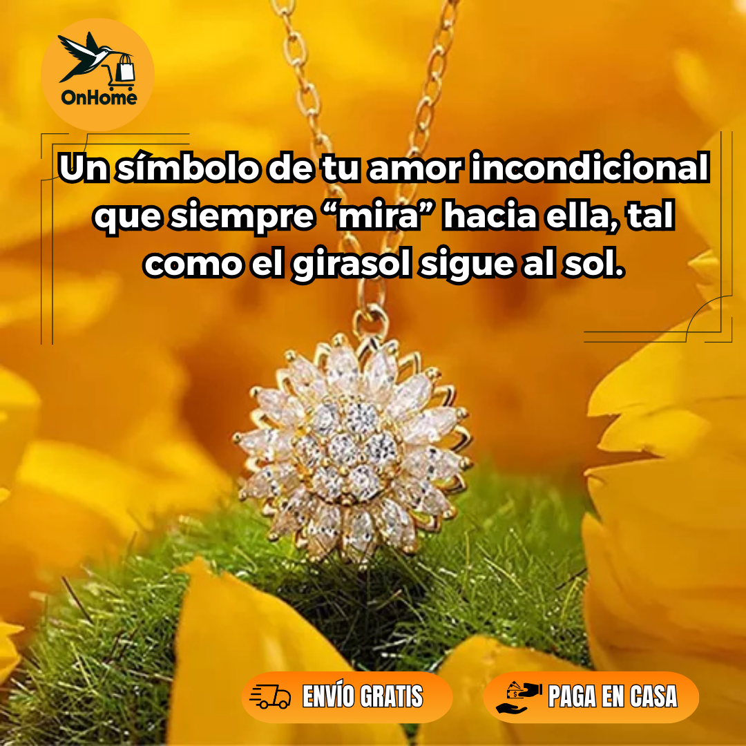 COLLAR DE LUJO GIRASOL - GIRATORIO 🌻