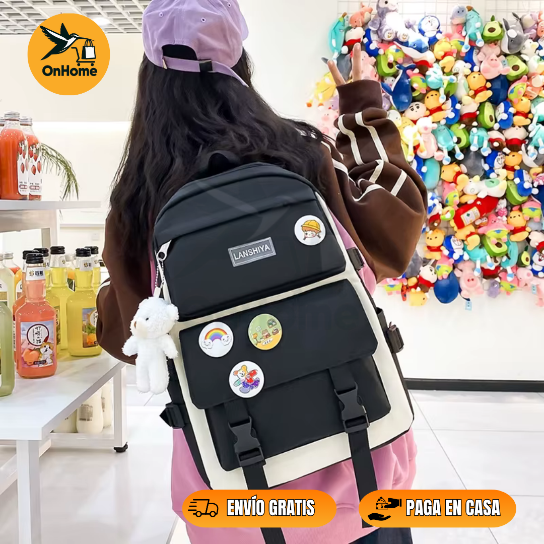 BOLSO 5 PIEZAS✨ KIT MULTIFUNCIONAL🎒