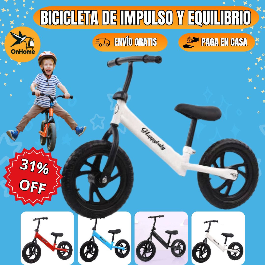 BICICLETA DE IMPULSO Y EQUILIBRIO🚲👦