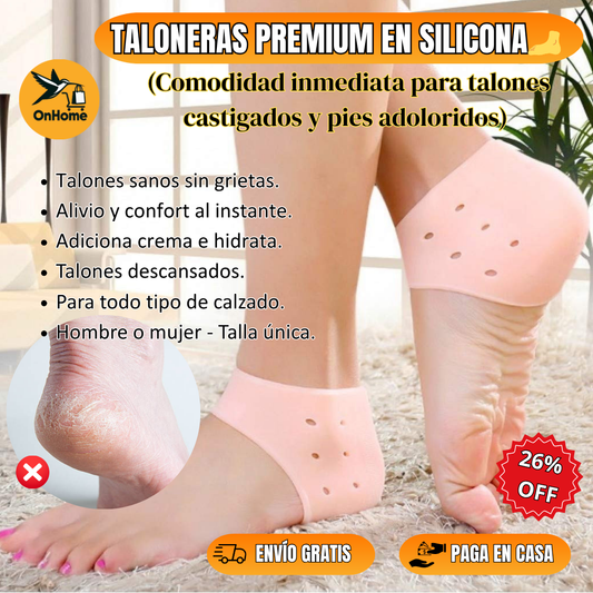 TALONERAS PREMIUM EN SILICONA🦶 (Comodidad inmediata para talones castigados y pies adoloridos)