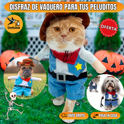 DISFRAZ DE VAQUERO ⭐SHERIFF⭐🐱🐶