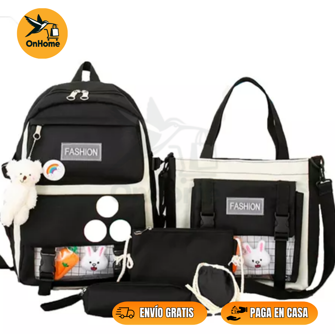 BOLSO 5 PIEZAS✨ KIT MULTIFUNCIONAL🎒