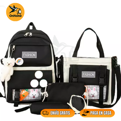 BOLSO 5 PIEZAS✨ KIT MULTIFUNCIONAL🎒