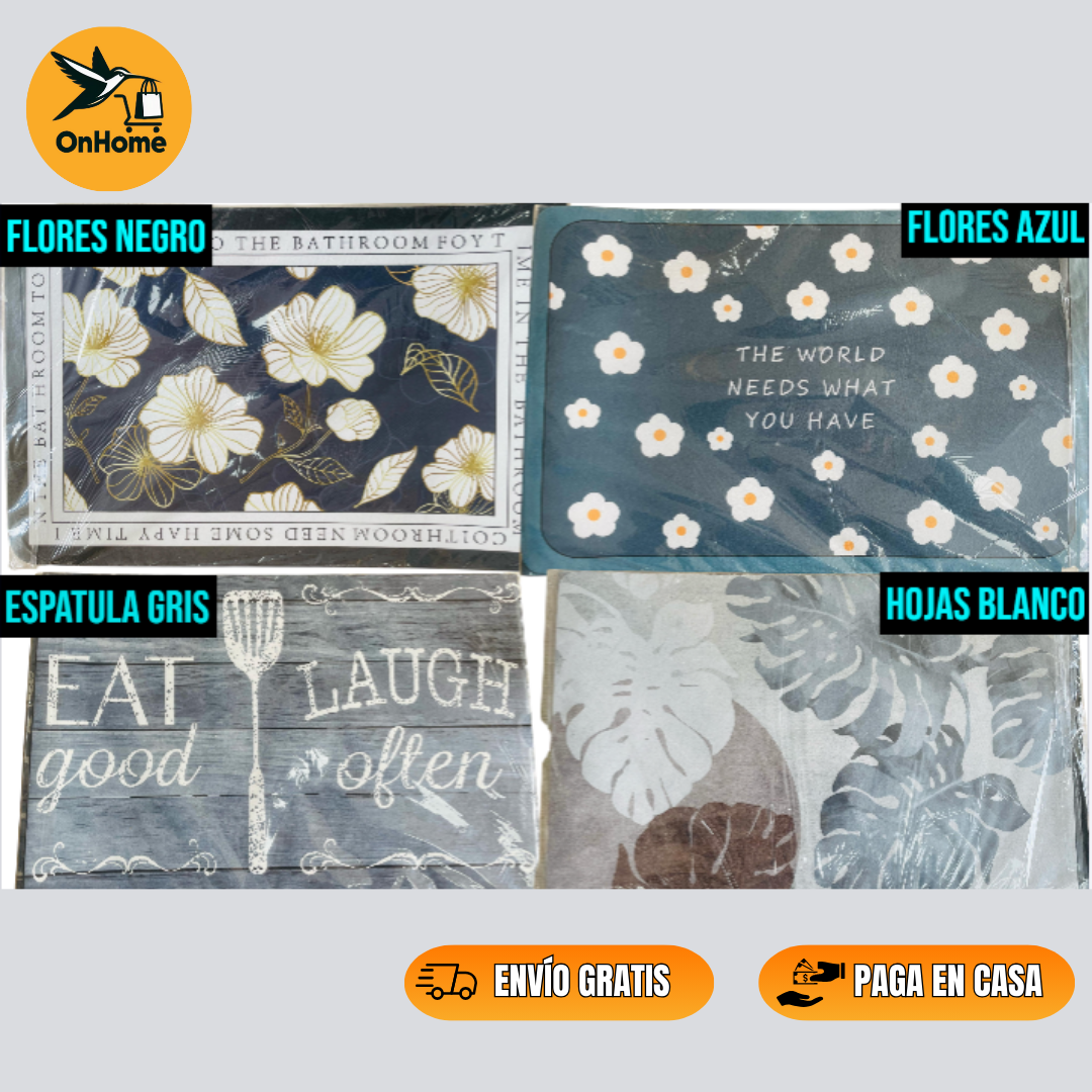 PROMO 2X1 - ✨TAPETE ABSORBENTE EN DISEÑOS ORIGINALES🎁