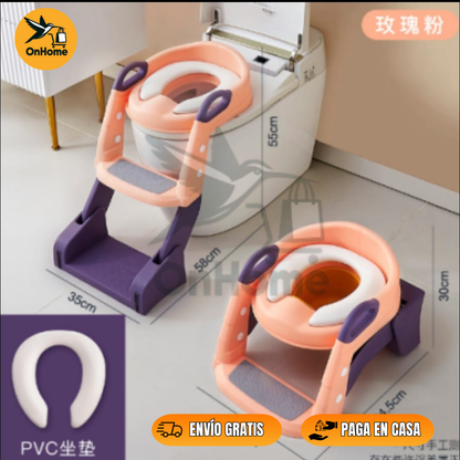 ASIENTO ESCALERA DE BAÑO - 3 EN 1 (Para cada fase de tu pequeño)👧🧑