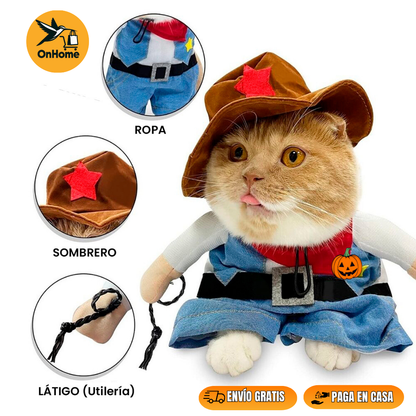 DISFRAZ DE VAQUERO ⭐SHERIFF⭐🐱🐶