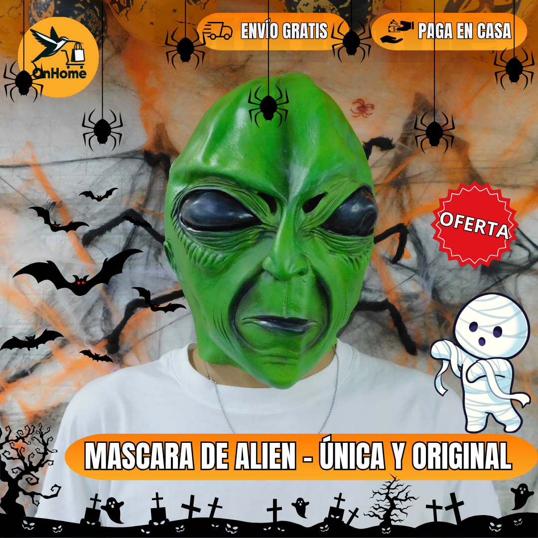 MASCARA DE ALIEN👽 - ÚNICA Y ORIGINAL