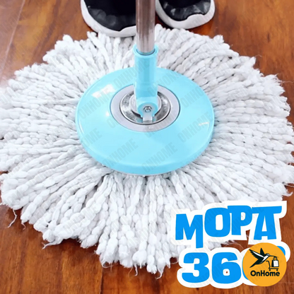TRAPERO 360° CON BALDE + 2 MOPAS