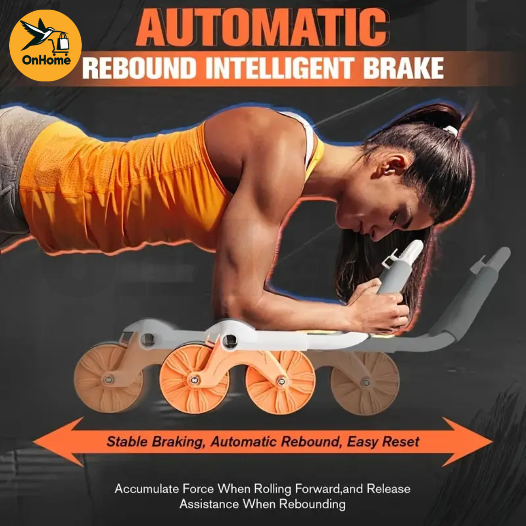 RUEDA ABDOMINAL DOBLE CON TECNOLOGÍA DE REBOTE AUTOMÁTICO