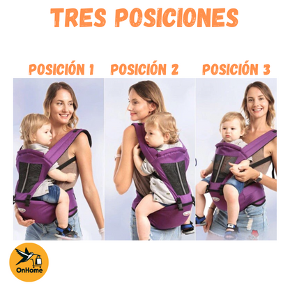 CARGADOR CANGURO PARA BEBES 3 EN 1.👶 (Tu comodidad y la de tu bebe en un solo producto.)