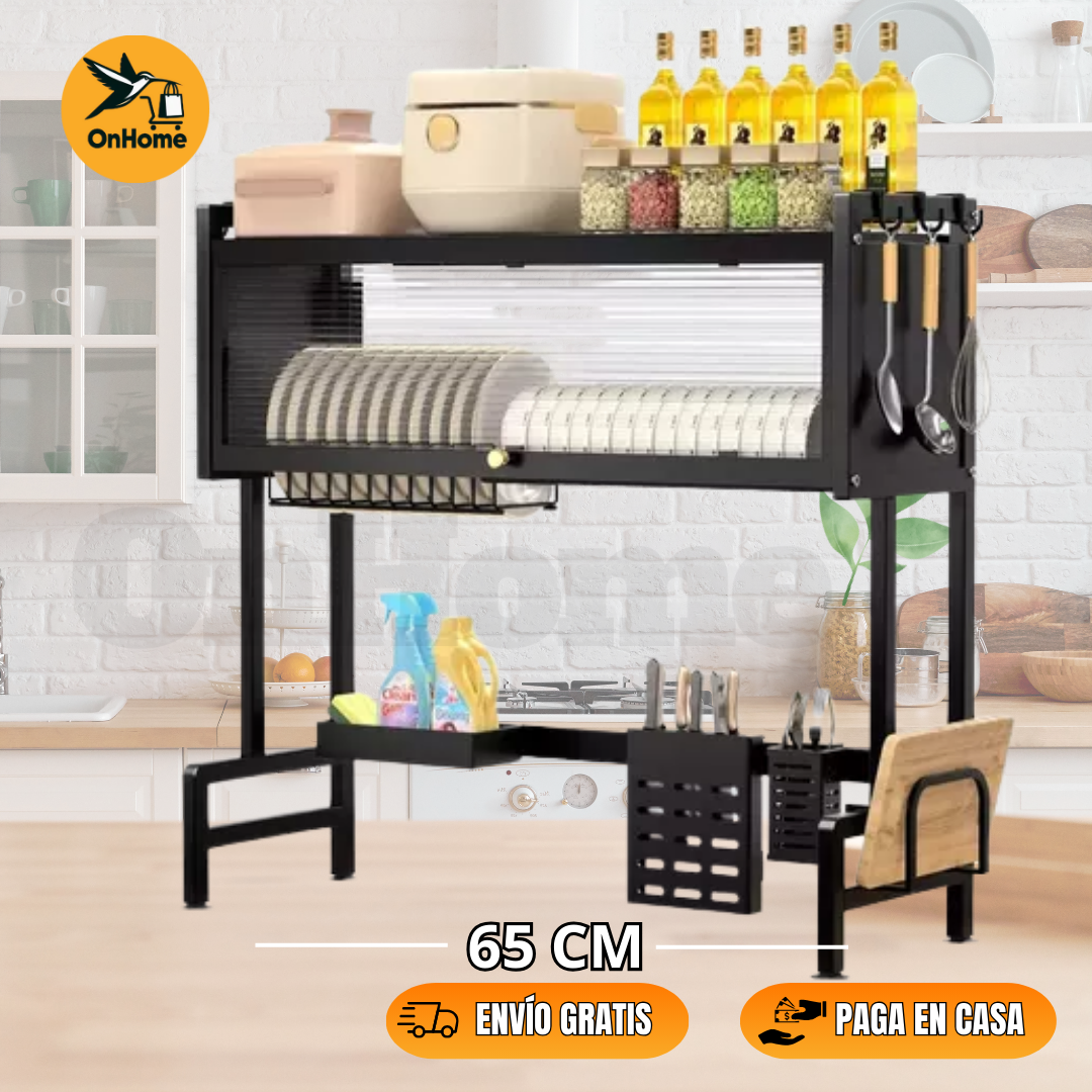 ESCURRIDOR Y PRGANIZADOR DE PLATOS - 65CM✨
