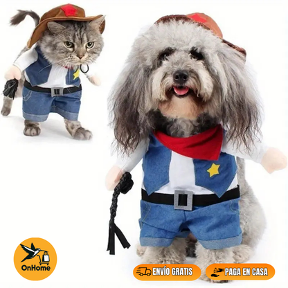 DISFRAZ DE VAQUERO ⭐SHERIFF⭐🐱🐶