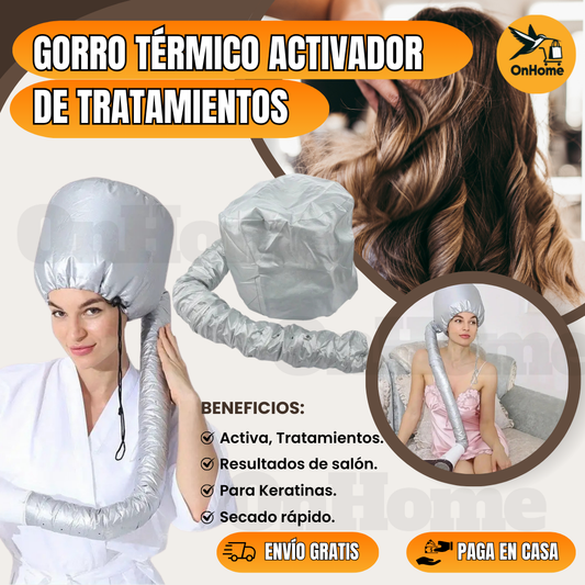 GORRO TÉRMICO ACTIVADOR DE TRATAMIENTOS😍 (Disponible color Gris)