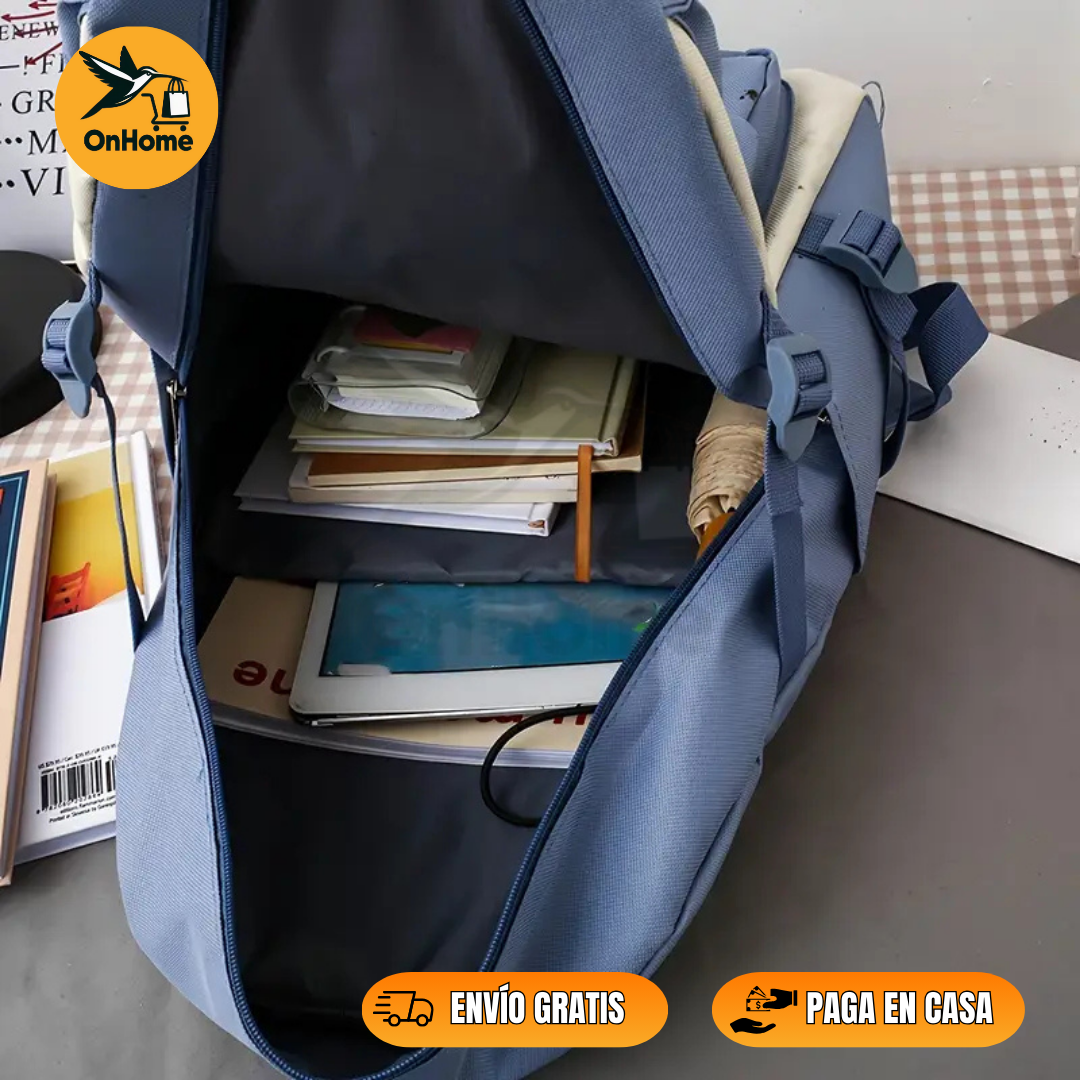 BOLSO 5 PIEZAS✨ KIT MULTIFUNCIONAL🎒