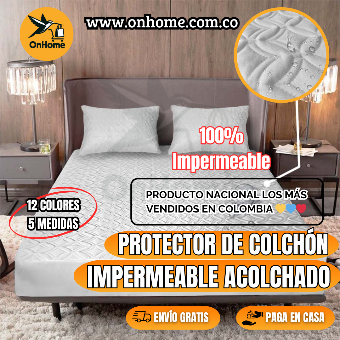 PROTECTOR DE COLCHÓN - IMPERMEABLE ACOLCHADO