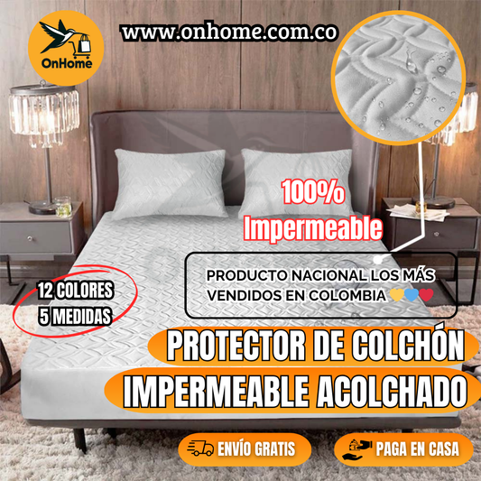 PROTECTOR DE COLCHÓN - IMPERMEABLE ACOLCHADO
