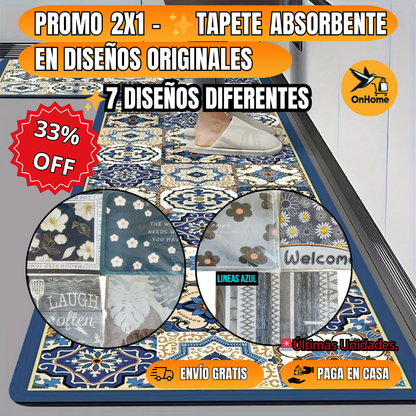 PROMO 2X1 - ✨TAPETE ABSORBENTE EN DISEÑOS ORIGINALES🎁